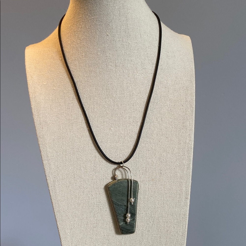 Artisan Stone Pendant Necklace